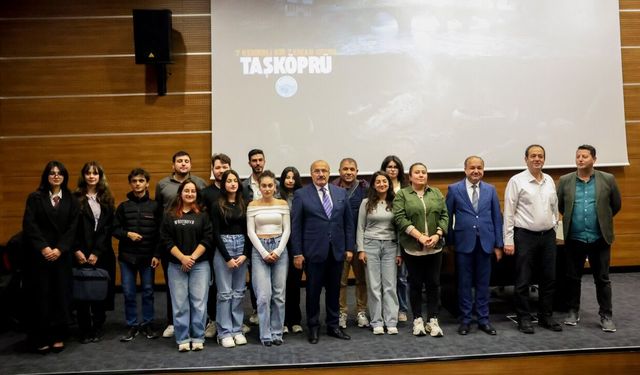 Taşköprü’nün 7 Kemerli Tarihi filmi üniversite öğrencileriyle buluştu