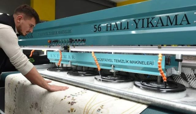 Taşköprü’de bayram öncesi halı yıkamacılarda yoğunluk