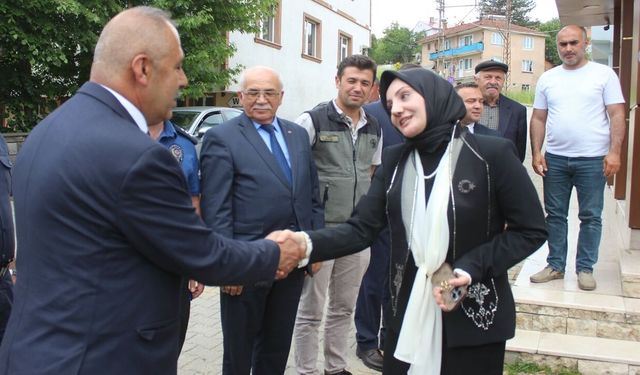 Ağlı’da Kaymakam Büşra Çelebi’ye veda