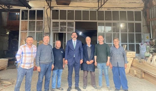 Kaymakam Demirdağ Taşköprü Sanayi Sitesi’nde esnafla buluştu