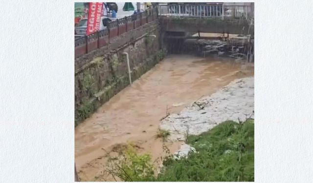 Daday'da sel: Köprübaşı esnafı tedirgin