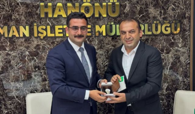 Hanönü’nde Kaymakam Emre Oktay’a fahri hemşerilik beratı takdim edildi