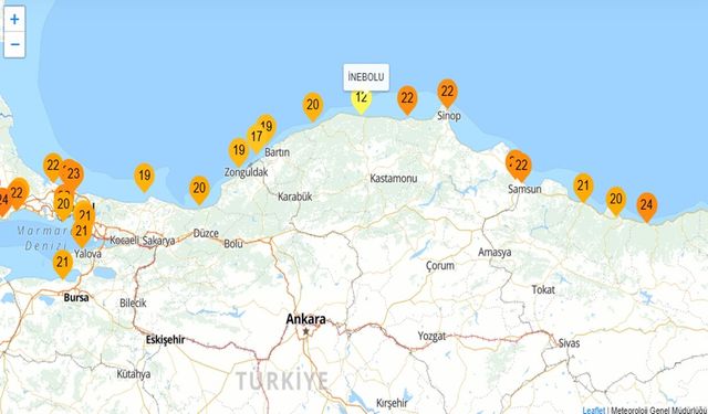 İnebolu’da deniz suyu sıcaklığı rekor düşüşte