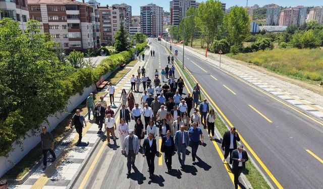 Kastamonu şehri merkezinde yeni yol hizmete girdi