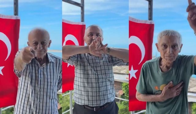 Kastamonu’da huzurevi sakinlerinden A Millilere yürekten destek