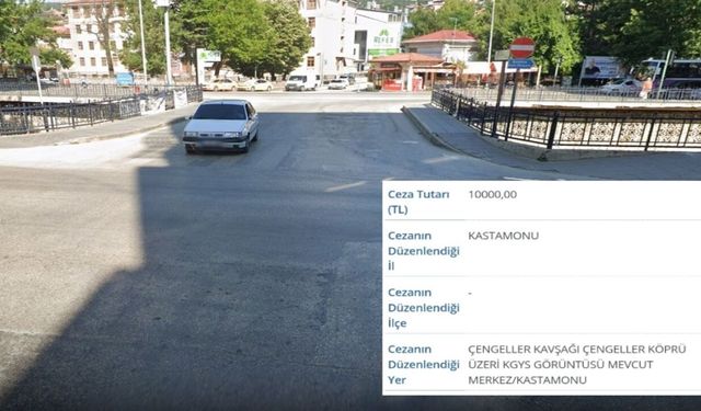 Kastamonu'da bir anlık hata pahalıya patladı: 10 bin lira ceza yedi!