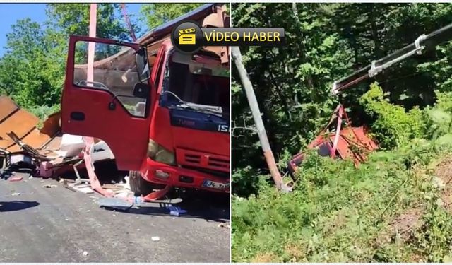 Kastamonu’da feci kaza: Kamyon uçuruma yuvarlandı, yaralılar var!
