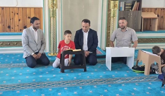 Hanönü’de Yaz Kur’an Kurslarına Kaymakam Uslu’dan ziyaret