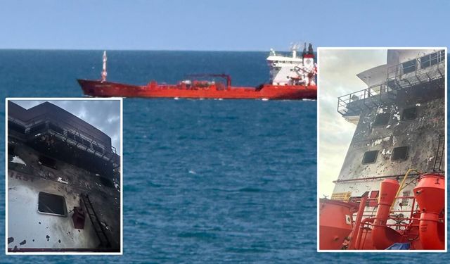 Rusya saldırısında hasar gören tanker İnebolu’ya sığındı