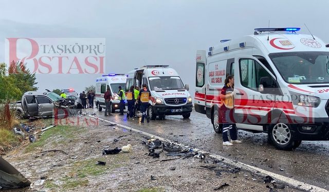 Taşköprü yolundaki feci kazadan acı haber! Yaralılardan biri hayatını kaybetti