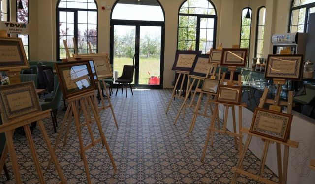 Kastamonu’da genç hattatların iki yıllık emeği sergiye dönüştü