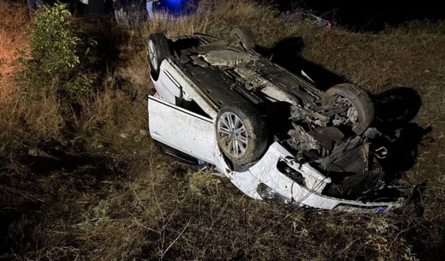 Kastamonu’da otomobil şarampole devrildi: Sürücü yaralandı