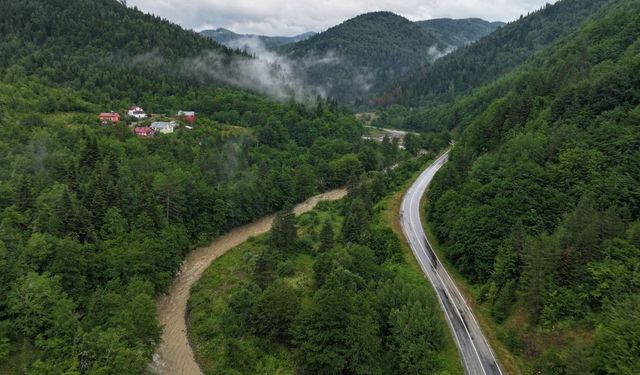 Kastamonu’da Şehriban Çayı’nın debisi yükseldi