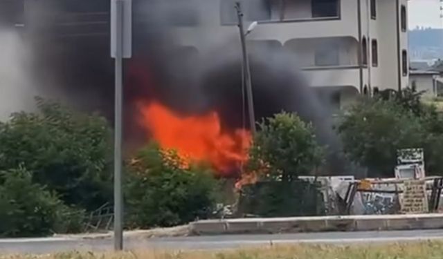 Kastamonu’da trafo alev alev yandı!