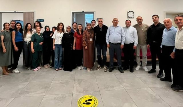 Taşköprü Devlet Hastanesi’nde iki yöneticiye plaket