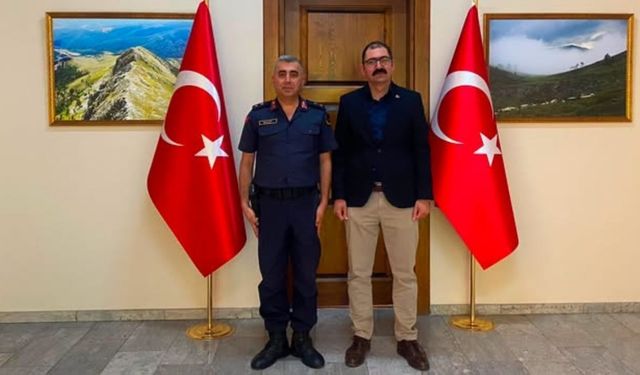 Taşköprü İlçe Jandarma Komutanı’ndan veda ziyaretleri