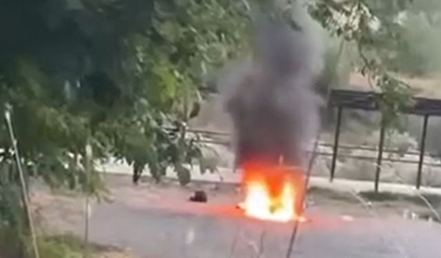 Kastamonu’da motosiklet alev alev yandı! O detay dikkat çekti