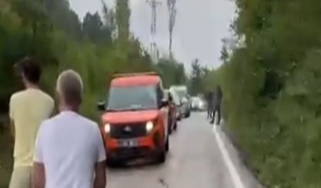 Kastamonu’da servis yolunda kaza