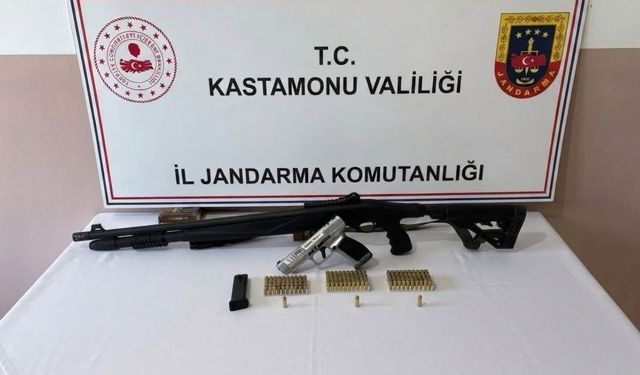Jandarmadan Kastamonu’da silah ve mühimmat operasyonu