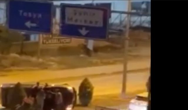 Kastamonu’da kontrolden çıkan otomobil takla attı