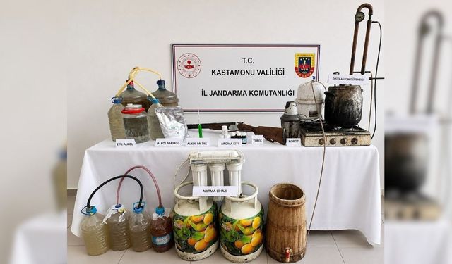 Kastamonu’da kaçak içki operasyonu: 50 litre etil alkol ele geçirildi