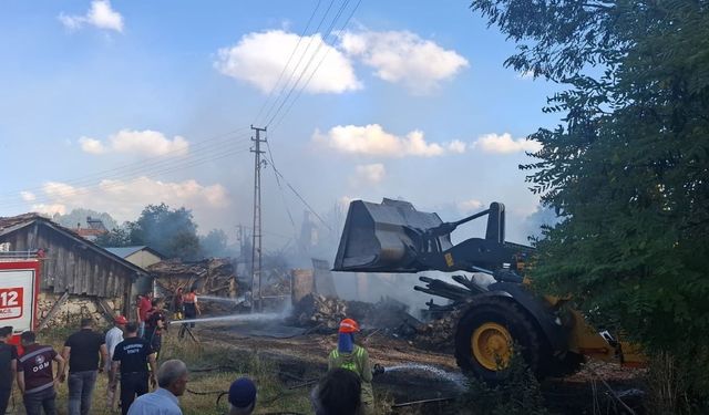 Seydiler’deki yangından ilk görüntüler geldi