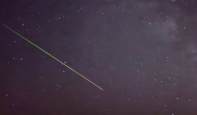 Taşköprü’de gökyüzü şöleni! Perseid meteorunun görüntüsü ortaya çıktı