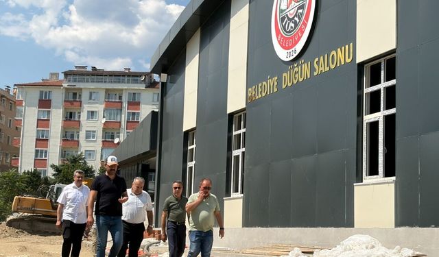 Tosya’da yeni düğün salonunda sona gelindi: Açılış için geri sayım