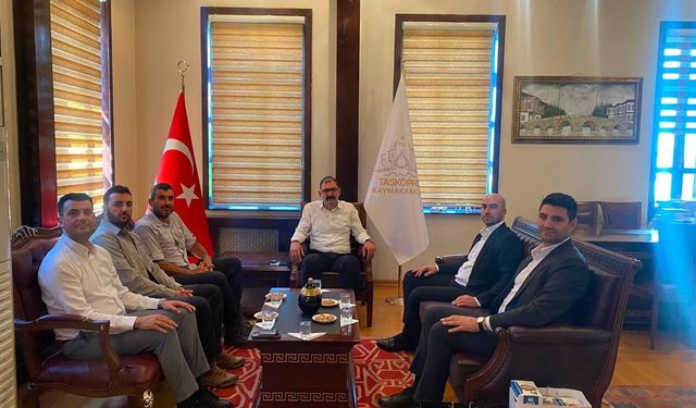Türkiye Maden A.Ş. heyeti Taşköprü Kaymakamı Demirdağ'ı ziyaret etti