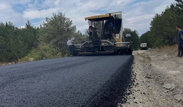 Taşköprü’de yarım kalan asfalt çalışması yeniden başladı