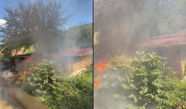 Kastamonu’da tarladan ahıra sıçrayan yangın büyük hasara yol açtı