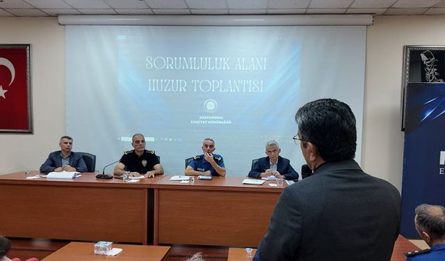 Kastamonu’da mahallelerin güvenliği muhtarlarla görüşüldü
