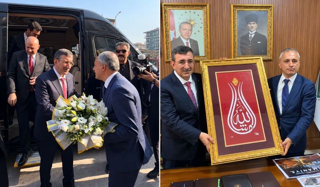 Eski Taşköprü Kaymakamı Çenet, Cumhurbaşkanı Yardımcısı Yılmaz’ı ağırladı