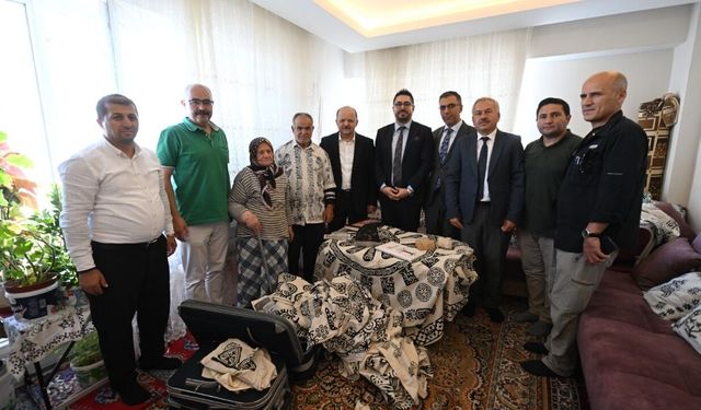 Kastamonu’da 55 yıllık sanat ustasına anlamlı ziyaret