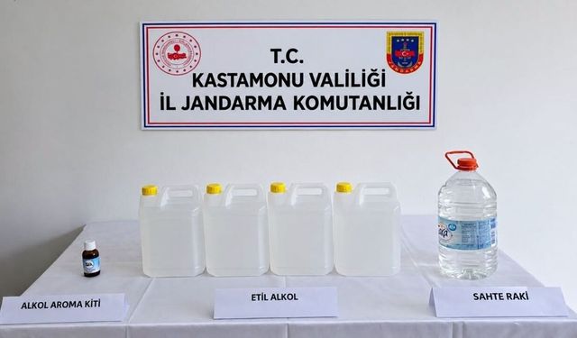 Kastamonu’da kaçak alkol operasyonu: Jandarmadan sıkı denetim