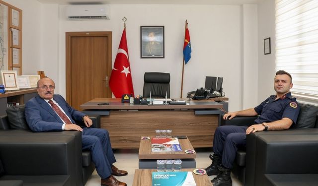 Taşköprü Belediye Başkanı Arslan’dan İlçe Jandarma Komutanı Asar’a ziyaret