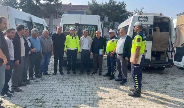 Taşköprü’de okul servisleri denetlendi: Takip sistemi devrede