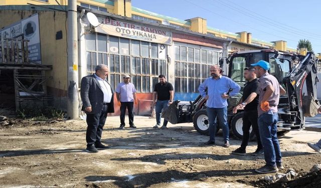Tosya Belediye Başkanı Kavaklıgil, çalışmaları inceledi