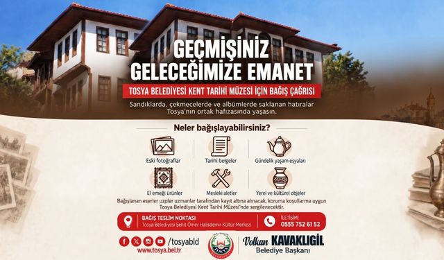 Tosya’da tarihi değerler için bağış kampanyası