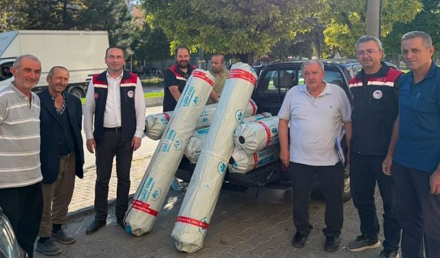 Tosya’da üreticiye fide ve sera örtüsü desteği