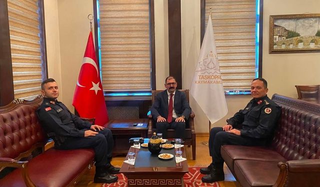 Kastamonu İl Jandarma Komutanı Baydar'dan Taşköprü'ye ziyaret