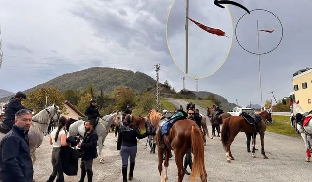 İnebolu'da 'Bayrak' tepkisi: Bu görüntü İnebolu’ya yakışmadı