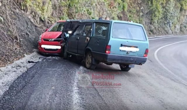 İnebolu-Doğanyurt yolunda korkutan kaza!