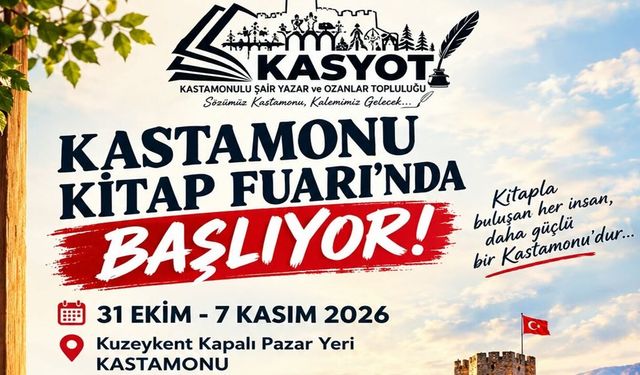 KASYOT, Kastamonu Kitap Fuarı’nda edebiyatseverlerle buluşacak
