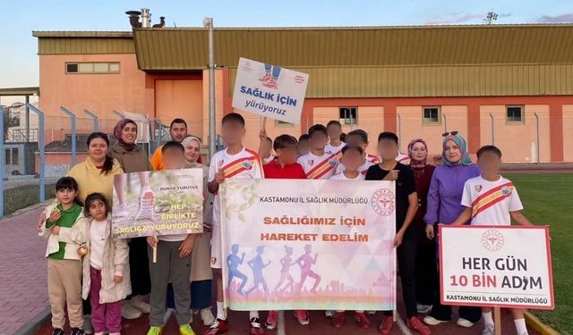 Taşköprü’de sağlıklı yaşam için yürüdüler