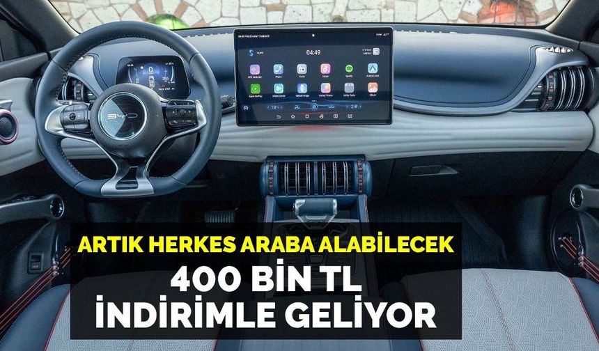 400 bin TL fiyat desteğiyle herkesin arabası olacak!