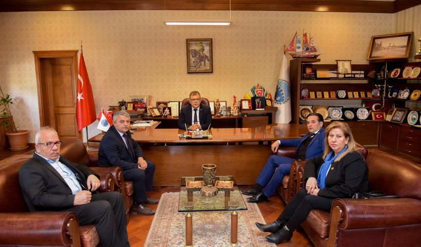 BBP Başkan Adayı Demir, Taşköprü Belediye Başkanı Çatal'ı Ziyaret Etti