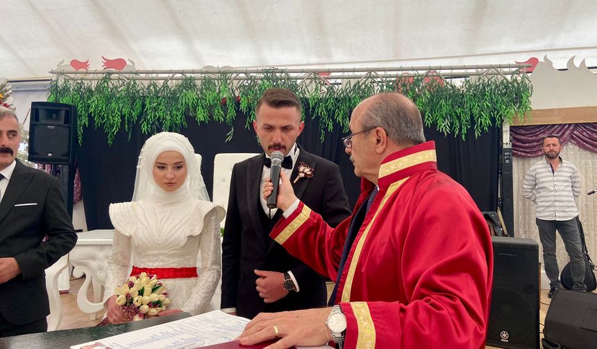 Taşköprü Belediye Başkanı Arslan, İlk Nikahını Kıydı
