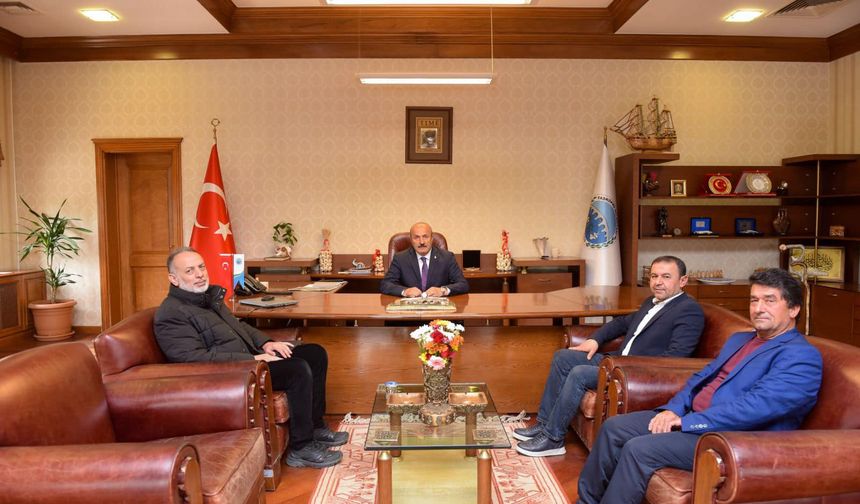 Yeniden Refah Partisi'nden Taşköprü Belediye Başkanı Arslan'a ziyaret
