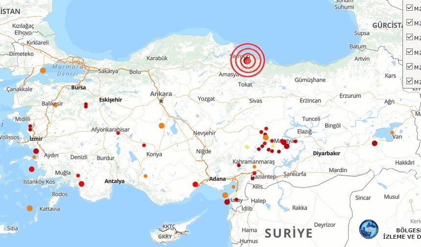 Karadeniz sallanıyor! 3.4 büyüklüğünde deprem! (2024 Temmuz)